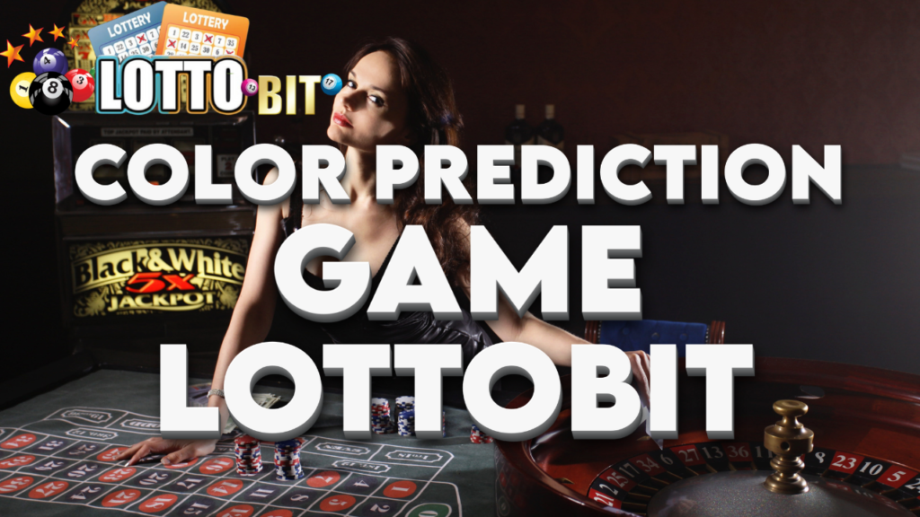 A vibrant and engaging color prediction game interface of Lottobit, showcasing a spinning wheel with multiple color options and a live chat feature, perfect for interactive online gaming.