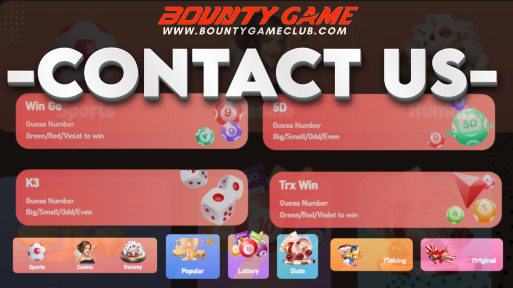 Bounty Game - Contact Us