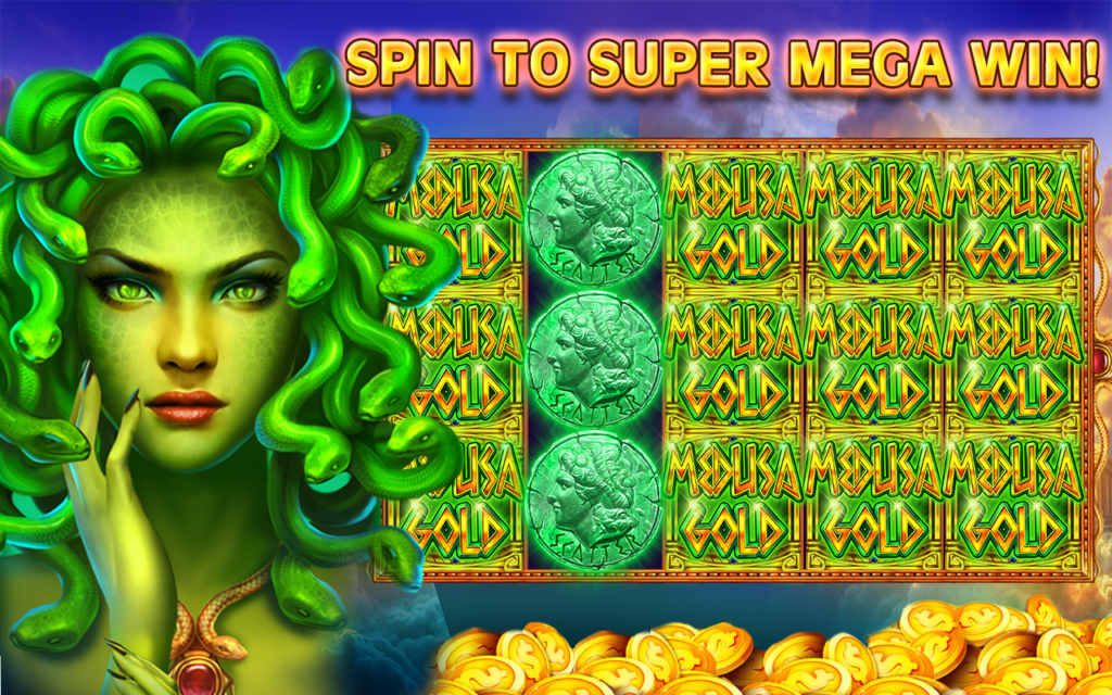 Slot Medusa by JILI featuring Medusa and Greek-themed symbols like ancient temples, snakes, and shields on the reels.